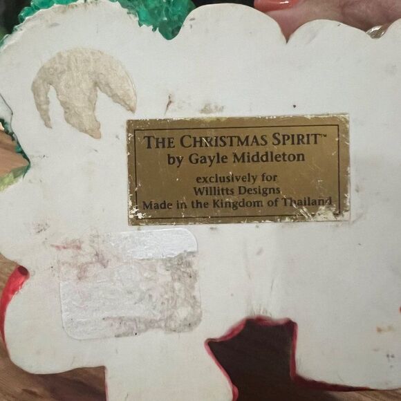 The Christmas Spirit Elf Figurine By Gayle Middleton - Picture 5 of 7
